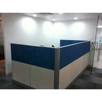 Easy To Clean Wooden Office Partition Workstation