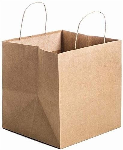 PAPER BAG (W) HANDLE (9X9X9 INCH) S SIZE