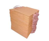 PAPER BAG (W) HANDLE (9X9X9 INCH) S SIZE