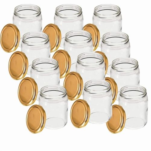 200ML PANEL SALSA JAR (W) 63MM METAL LUG CAP