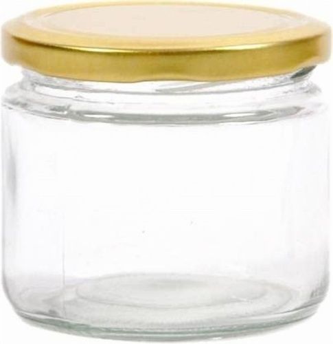 350ML SALSA JAR (W) 82MM METAL LUG CAP