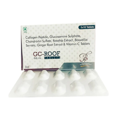 Collagen Peptide Glucosamine Sulphate Chondrotin Sulfate Ginger Root Extract And Vitamin C Tablets