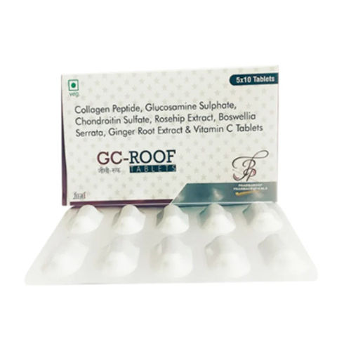 Collagen Peptide Glucosamine Sulphate Chondrotin Sulfate Ginger Root Extract And Vitamin C Tablets General Medicines