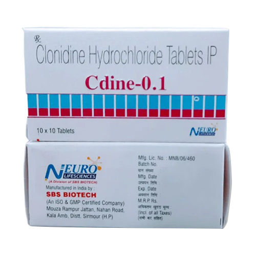 Pure Quality Clonidine Hydrochloride Tablets Ip