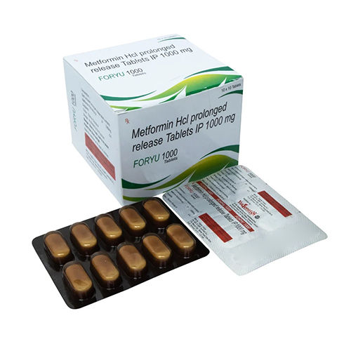 1000 MG Metformin Hydrochloride Prolonged Release Tablets IP