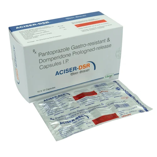 Pantoprazole Gastro-Resistant And Domperidone Prologned-Release Capsules IP