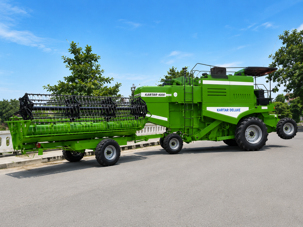 Large Combine Harvester - Capacity: 1500-1800 Kg/Day