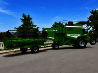 Large Combine Harvester - Capacity: 1500-1800 Kg/day