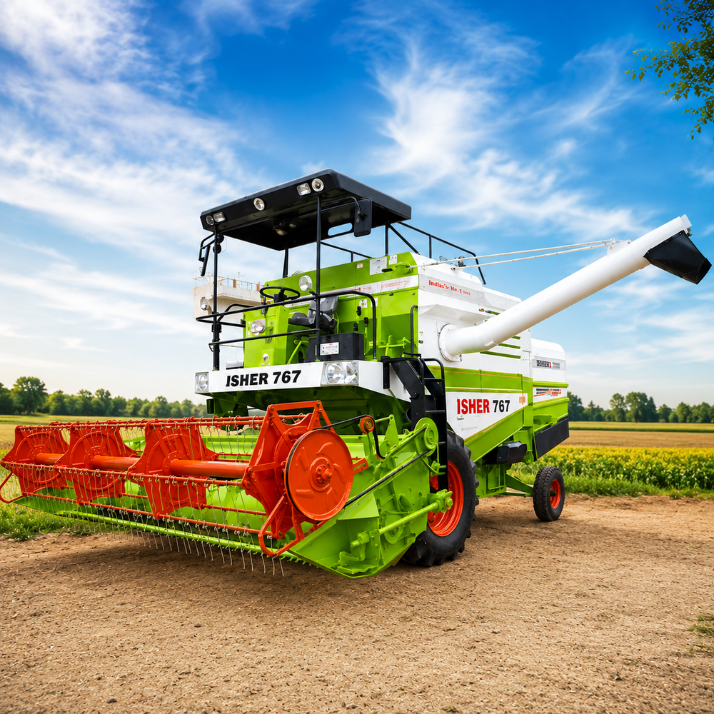 Self Model Isher Combine Harvester