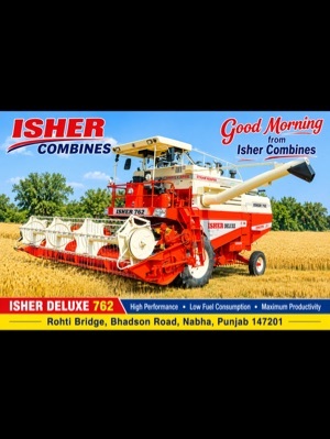 Agriculture Combine Harvester - Engine Type: Air Cooled