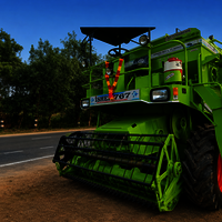 Self Driven Combine Harvester