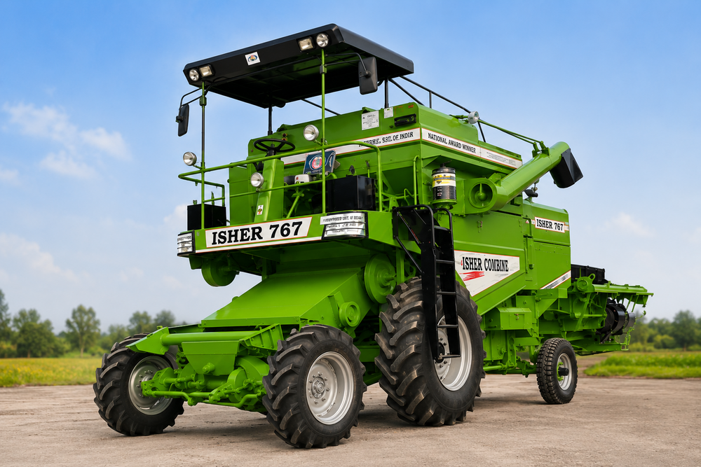 ISHER 767 a   4 X 4 Self Propelled Combine Harvester
