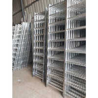GI Ladder Type Cable Tray - Steel, Width 75mm, Sheet Thickness 6mm, Powder Coated Finish | Aluminum Conductor, Pre-Galvanized Surface