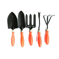 16 Inch Gardening Tools Kit - Durable Metal, Customized Size, Ptfe Coated Finish | Features Garden Rakes, Flexible Gloves, And Multi-purpose Garden Forks