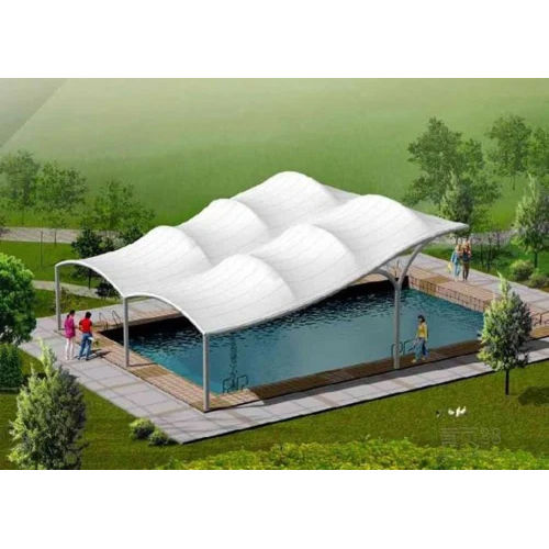 Swimming Pool Tensile Cover Structures - Color: As Per Requirement