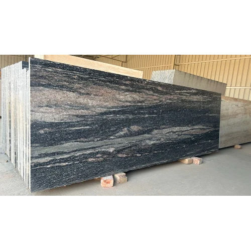 Aqua Black Granite Slab
