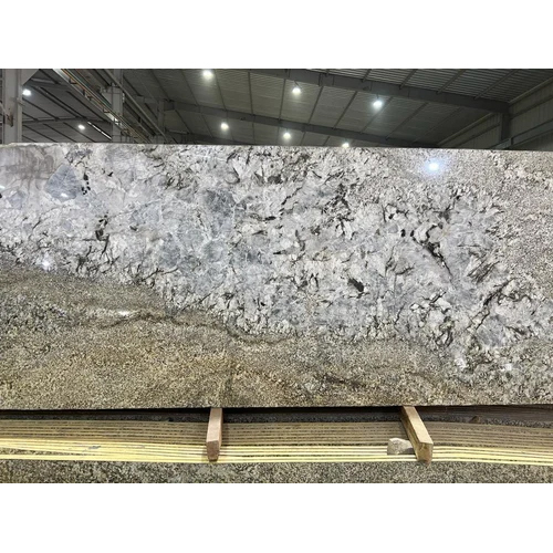 Alaska Black White Mix Design Granite Slab