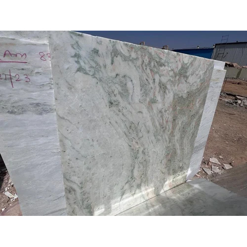 White Green Pink Onyx Marble Slab