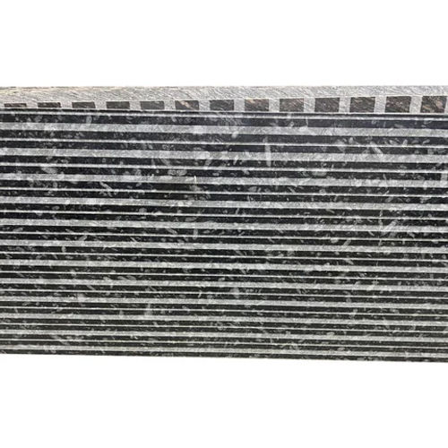 16mm CNC Lines Black Granite Slab