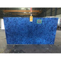 Quartz Artificial Stone Slab - Customized Sizes | Solid Surface, Electric Blue Color, Sleek Slab Form