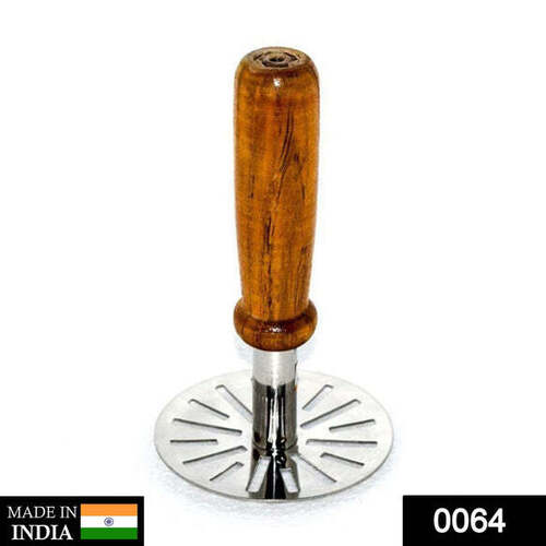 Stainless Steel Potato Masher, Pav Bhaji Masher With Wooden Handle - Application: As Per Product Requirement