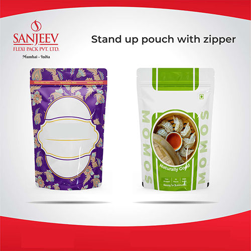 Stand Up With zipper Pouch