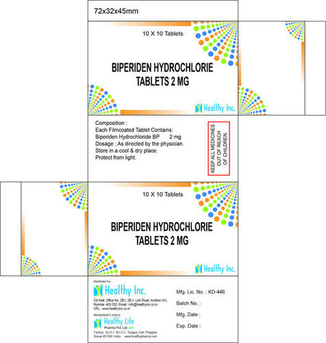 Biperiden hydrochloride tablet 2mg