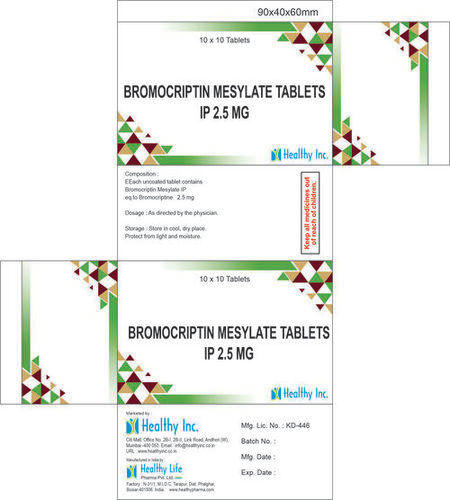 Bromocriptin Mesylate Tablet 2.5Mg