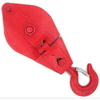 Red Wire Rope Pulley