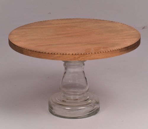 Cake Plate With Glass Stand