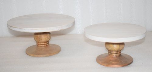 Set of 2 Round Cake Stand