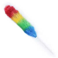 Static Feather Duster - Feather Material, Domestically Sized | Color As Per Image, Ideal For Kitchen Cleaning