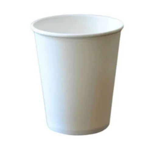 White Disposable Paper Glass