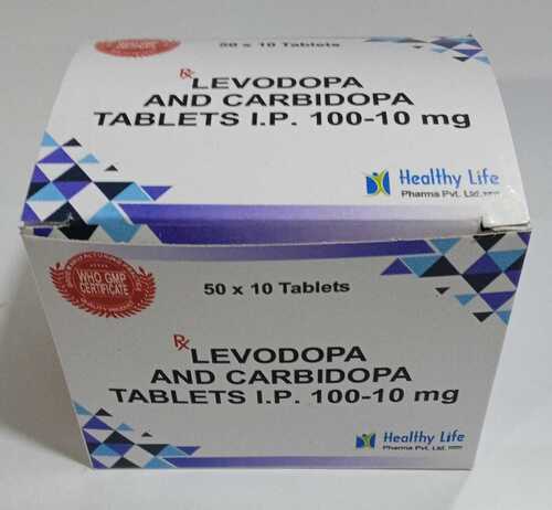 Carbidopa 10 Mg + Levodopa 100 Mg Tablets