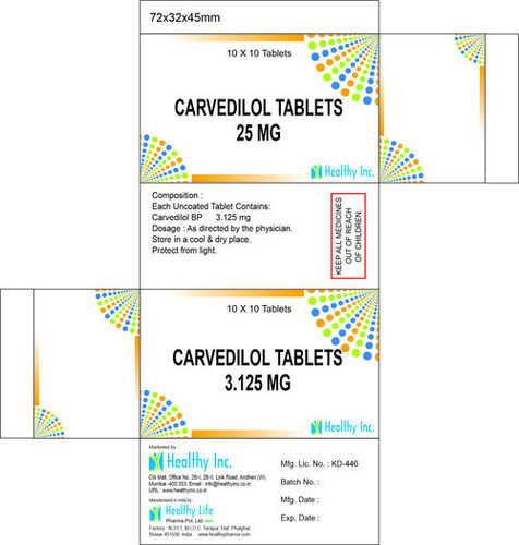 Carvedilol tablet 3.125mg