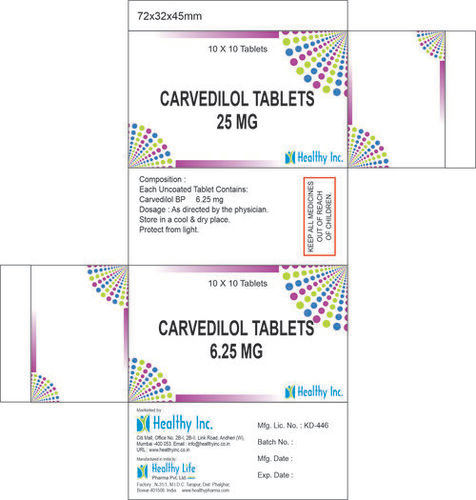 Carvedilol tablets 6.25 mg