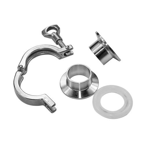 Silver Ss Tri Clamp Tc Fittings