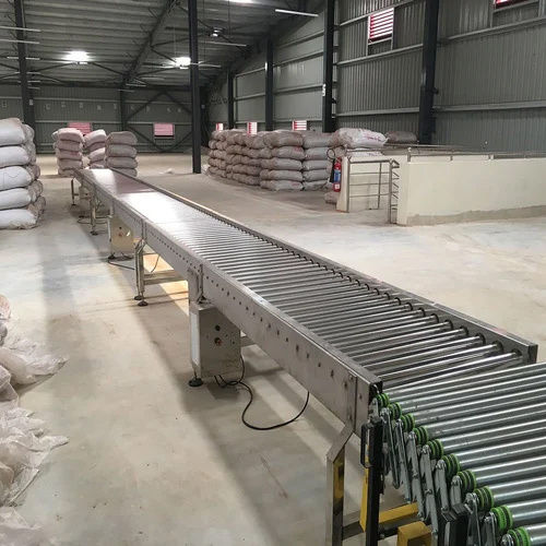 Silver Stainless Steel Conveyor Pipes