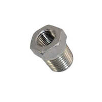 Male Female Bush - Stainless Steel, 3 Inch Size, Silver Color, Polished Surface Finish | Industrial-grade Durability, Round Head Shape