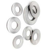 Serrated Lock Washer - Round 15 Mm, Stainless Steel, Polished Surface Finish | High Standard, Corrosion Resistant, Vibration Prevention