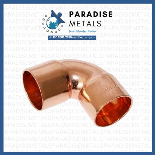 90 Degree Copper Elbow - Color: As Per Image