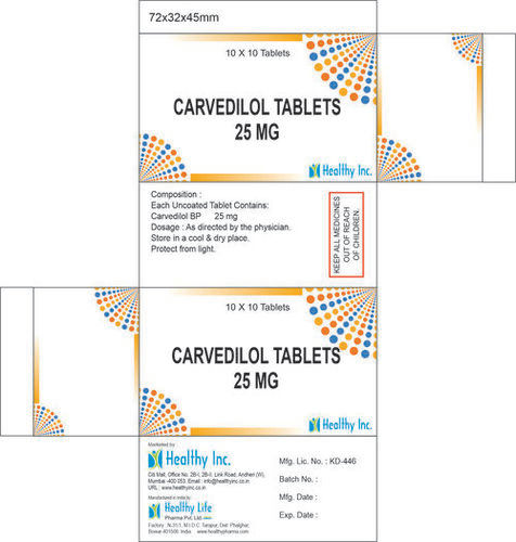 Carvedilol tablet 25mg