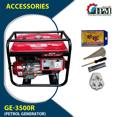 Portable Petrol Generator 3.2 KVA Model GE 3500R Recoil Start