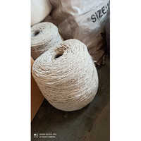 Polyester Cotton Yarn - Plain, Ivory White Color | Packed In Convenient Rolls