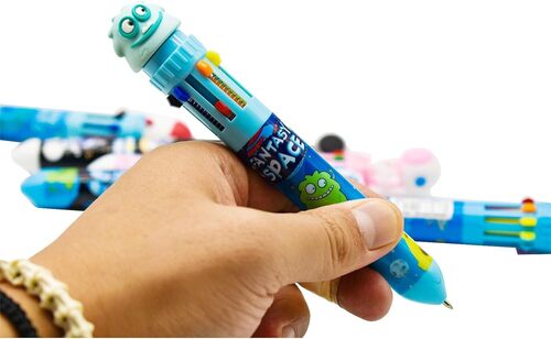 Space Multicolored Pen ( 10 Rifil) - Application: School