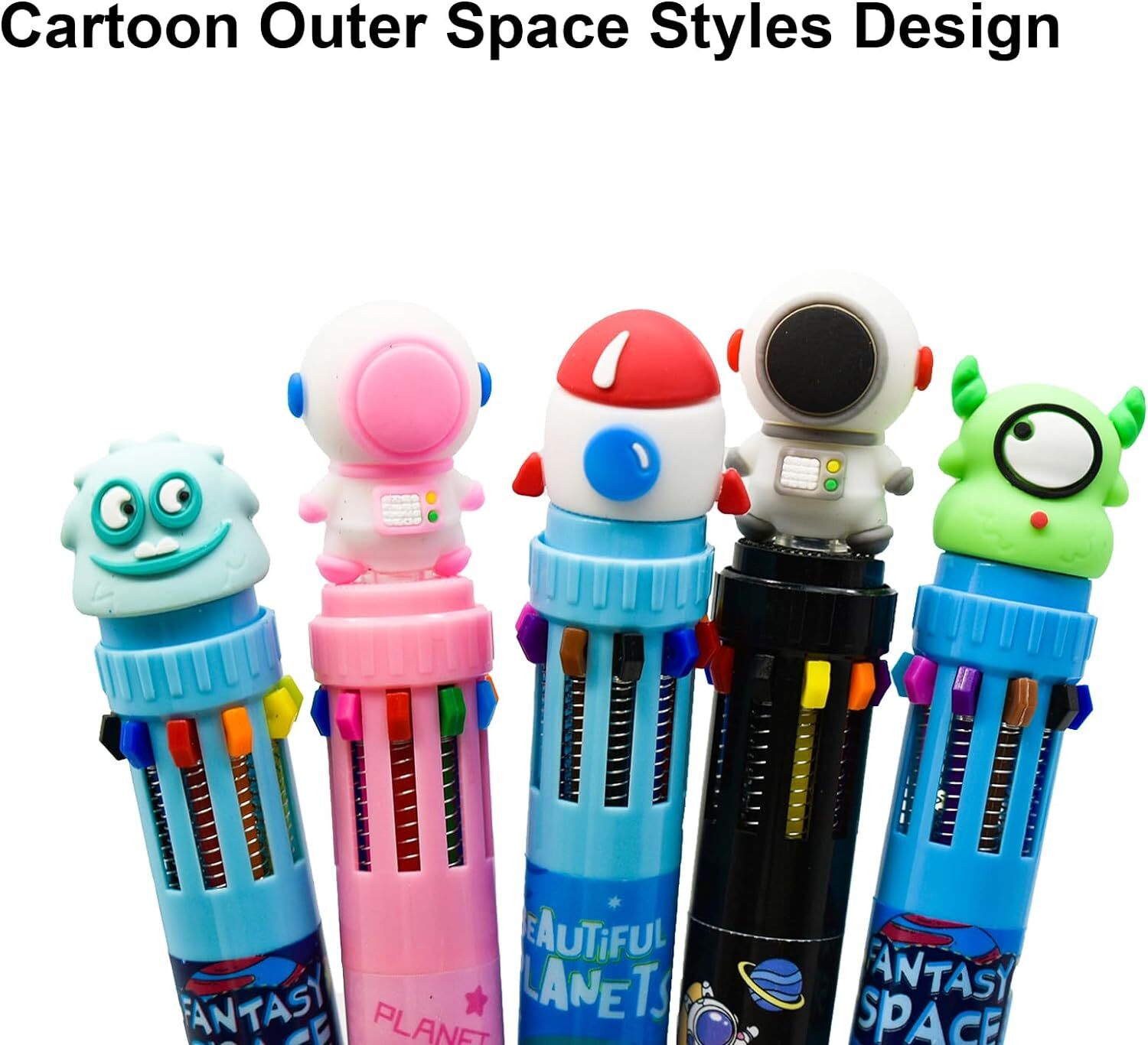 SPACE MULTICOLORED PEN ( 10 RIFIL)
