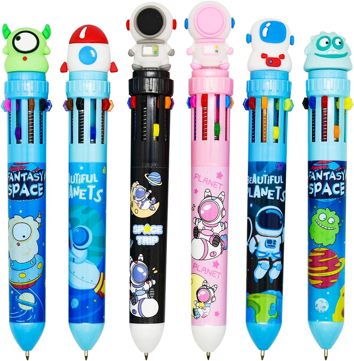 SPACE MULTICOLORED PEN ( 10 RIFIL)