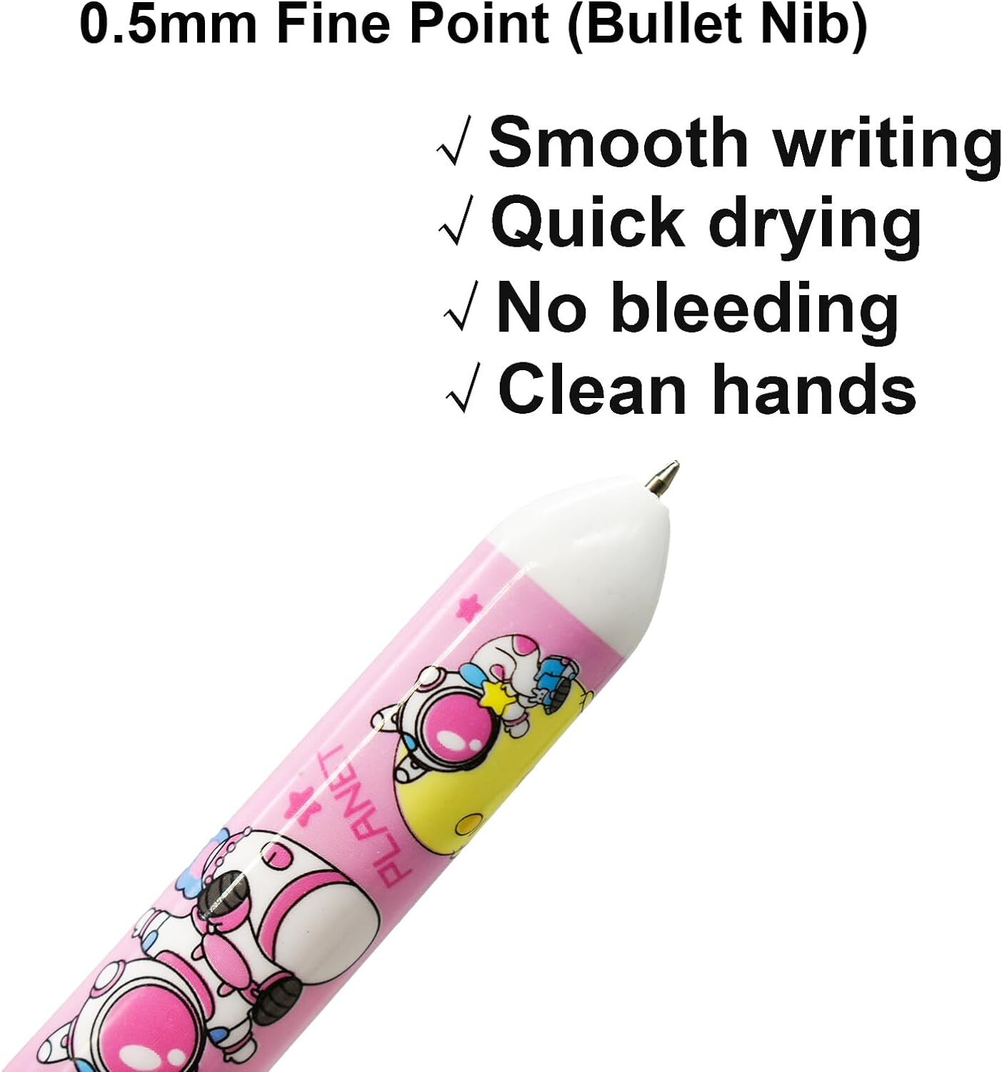 SPACE MULTICOLORED PEN ( 10 RIFIL)