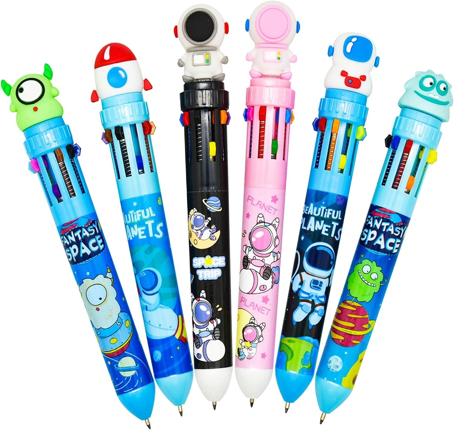 SPACE MULTICOLORED PEN ( 10 RIFIL)