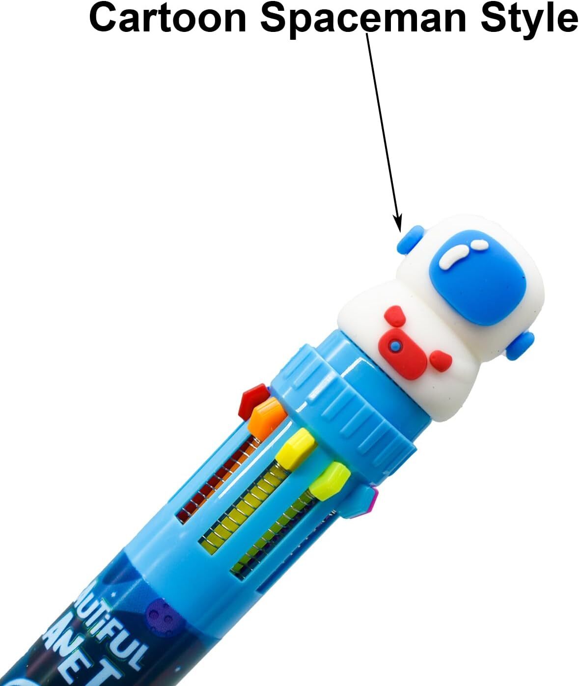 SPACE MULTICOLORED PEN ( 10 RIFIL)